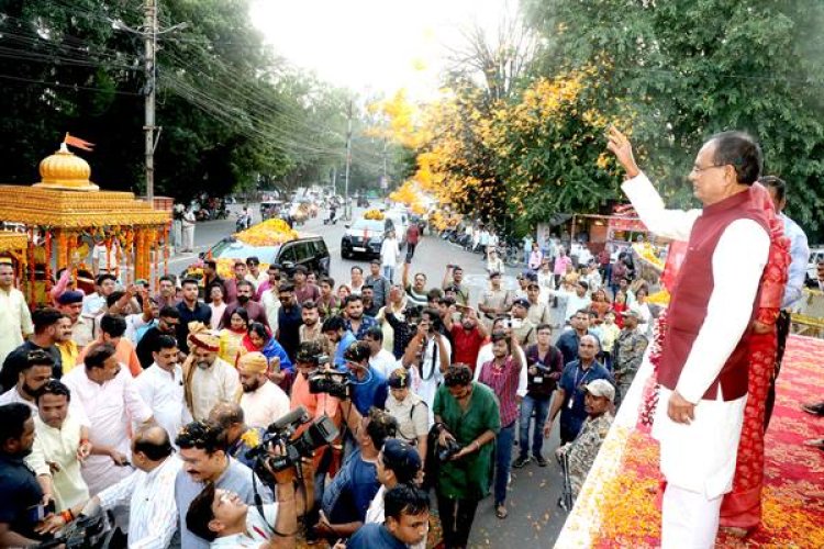 मुख्यमंत्री श्री चौहान ने सेवा परमो धर्म वाहन रैली का किया स्वागत