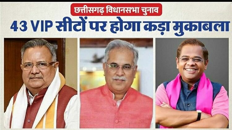 CG Election: छत्तीसगढ़ की 43 VIP सीटों पर बीजेपी-कांग्रेस के प्रत्याशियों के बीच होगा मुकाबला, देखें लिस्ट