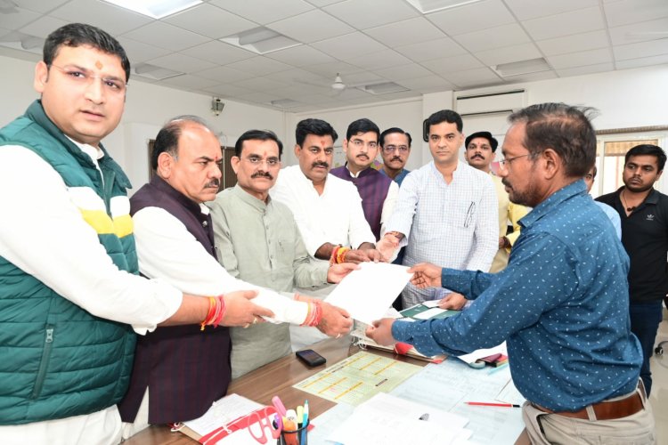 भाजपा कार्यकर्ताओं पर दर्ज कराए झूठे प्रकरण :- श्री विष्णुदत्त शर्मा