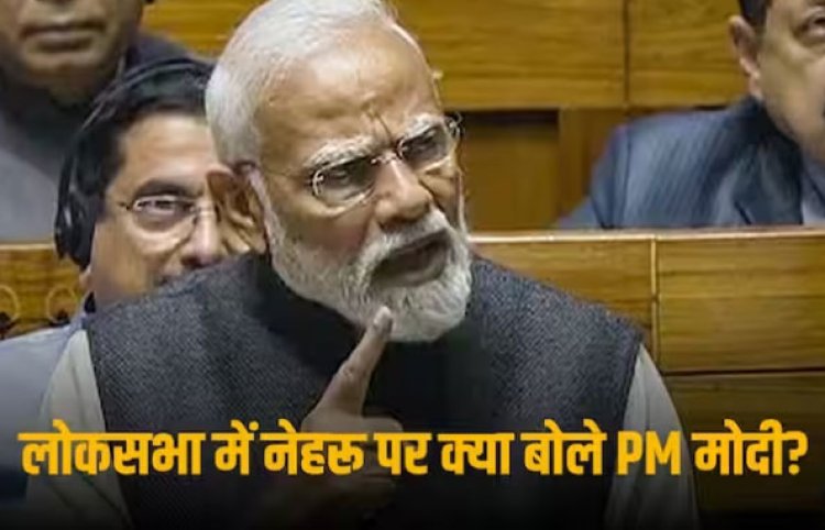 PM Narendra Modi In Parliament: 'नेहरू-इंदिरा भारतीयों को आलसी मानते थे', ‌PM मोदी ने लोकसभा में कांग्रेस पर साधा निशाना