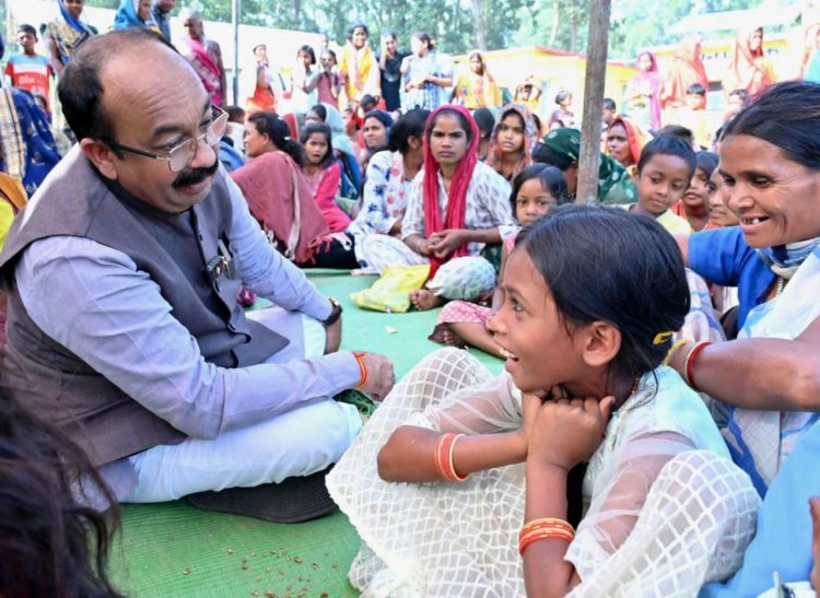 रायपुर : उप मुख्यमंत्री श्री अरुण साव ने वनांचल में लगाई चौपाल
