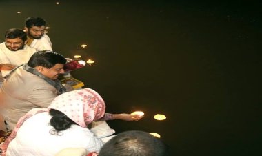 मुख्यमंत्री डॉ. यादव ने मथुरा में सपरिवार किया माँ यमुना का पूजन