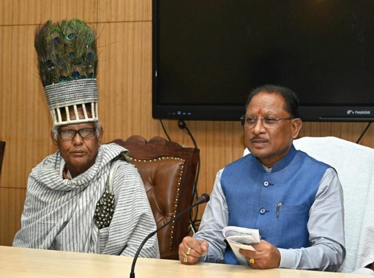 रायपुर : मुख्यमंत्री श्री विष्णुदेव साय से अखिल भारतीय रामनामी महासभा के प्रतिनिधियों ने की सौजन्य भेंट