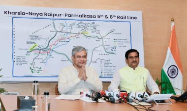 रायपुर : छत्तीसगढ़ की नई धमनी बनेगी खरसिया-परमलकसा 5वीं-6वीं रेल लाइन, मिलेगा बंपर रोजगार : रेल मंत्री अश्विनी वैष्णव