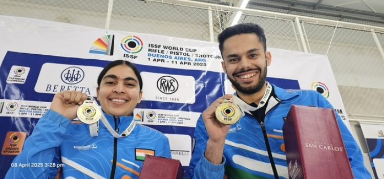 आईएसएसएफ विश्व कप: विजयवीर सिद्धू अर्जेंटीना में 25 मीटर रैपिड फायर पिस्टल स्पर्धा में स्वर्ण जीतने वाले पहले भारतीय बने