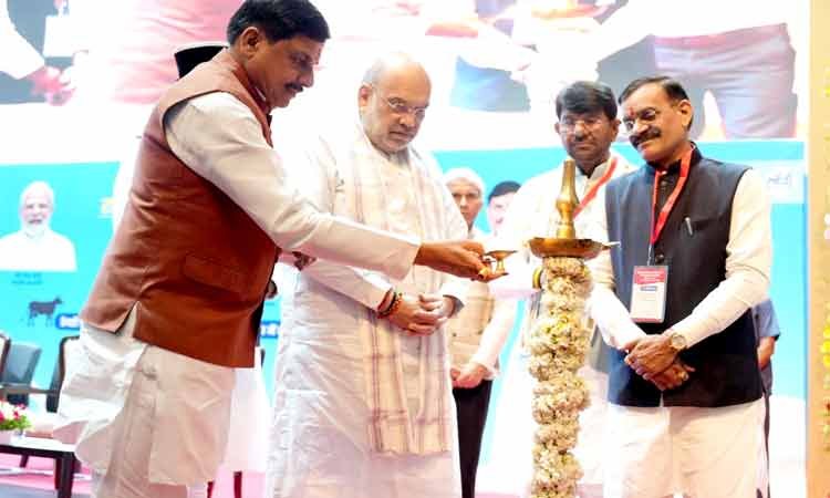 भोपाल- केन्द्रीय मंत्री अमित शाह ने किया राज्य स्तरीय सहकारी सम्मलेन का शुभारंभ