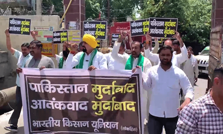 पहलगाम की घटना के बाद हापुड़ में निकली गई पाकिस्तान की शव यात्रा