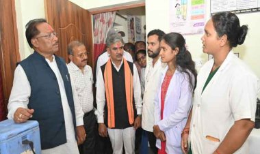 रायपुर : मुख्यमंत्री ने आयुष्मान आरोग्य मंदिर का किया औचक निरीक्षण