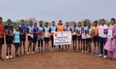 मासिक धर्म स्वच्छता दिवस पर खेलों इंडिया सेंटर जांजगीर में  स्वास्थय और स्वच्छता का कार्यक्रम आयोजित किया गया