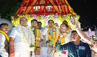 मुख्यमंत्री डॉ. मोहन यादव भगवान जगन्नाथ की रथयात्रा में हुए शामिल