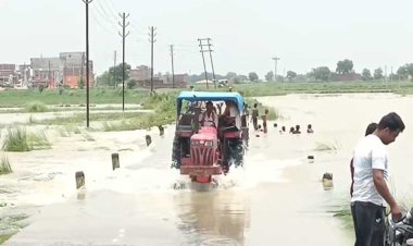 कैमूर में गोरिया नदी की बाढ़ से तबाही, फसलें जलमग्न