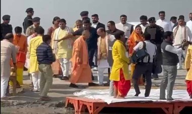 मुख्यमंत्री योगी आदित्यनाथ ने गढ़मुक्तेश्वर में कार्तिक पूर्णिमा गंगा मेले का किया निरीक्षण