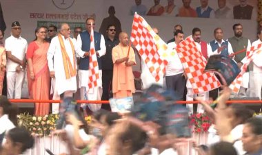 सरदार पटेल जयंती पर लखनऊ में मुख्यमंत्री योगी ने रन फॉर यूनिटी की शुरुआत की