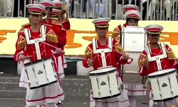 सरदार पटेल 150वीं जयंती पर केवडिया में भोपाल की छात्राओं का शानदार ब्रास बैंड प्रदर्शन